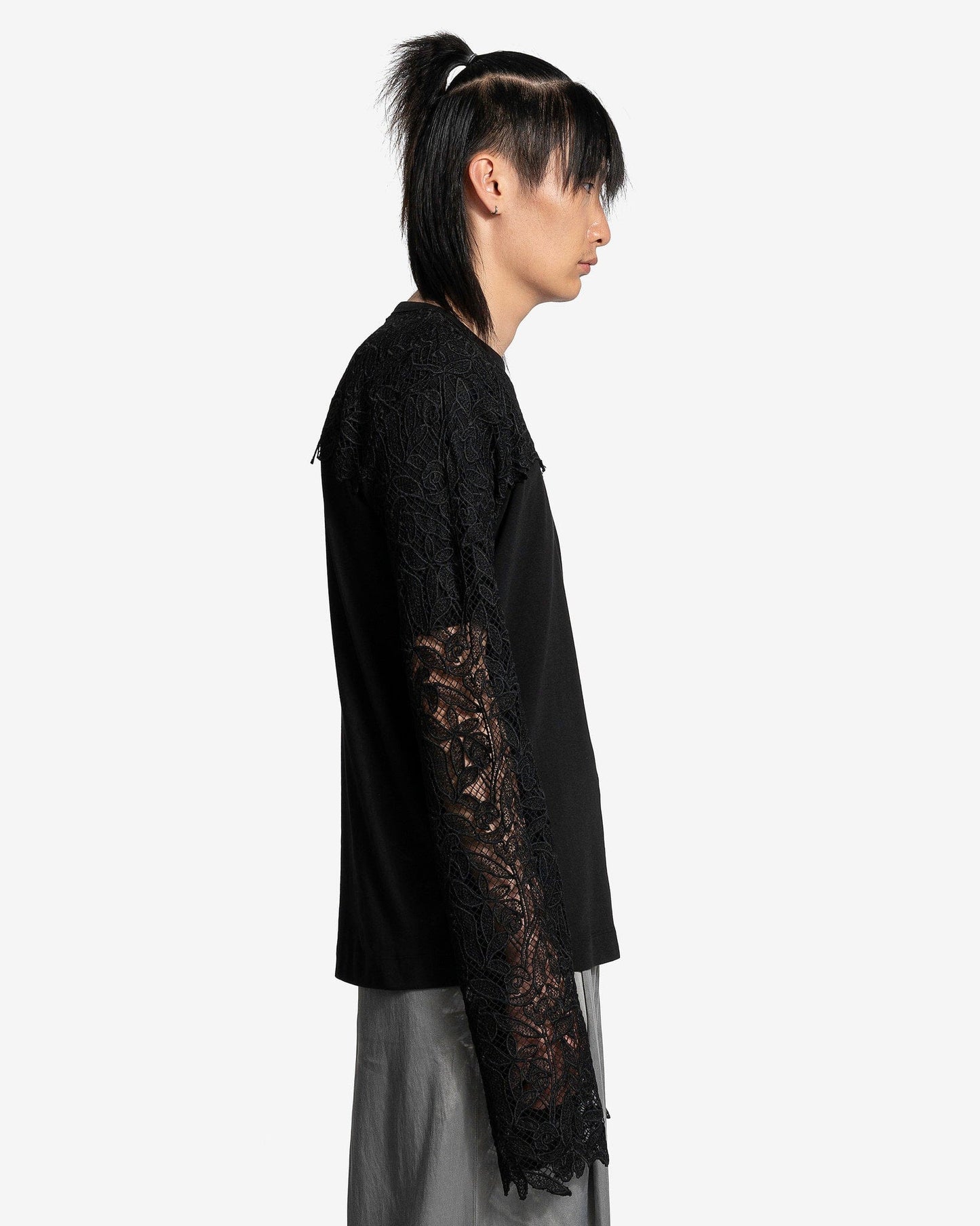 Dries Van Noten Men's Shirts Helmer Jersey in Black