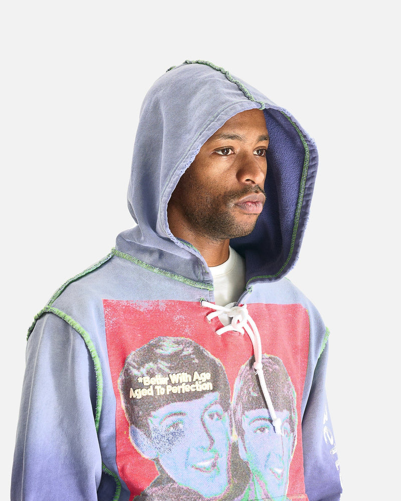 Better With Age Men's Sweatshirts Help! Hoodie in Periwinkle