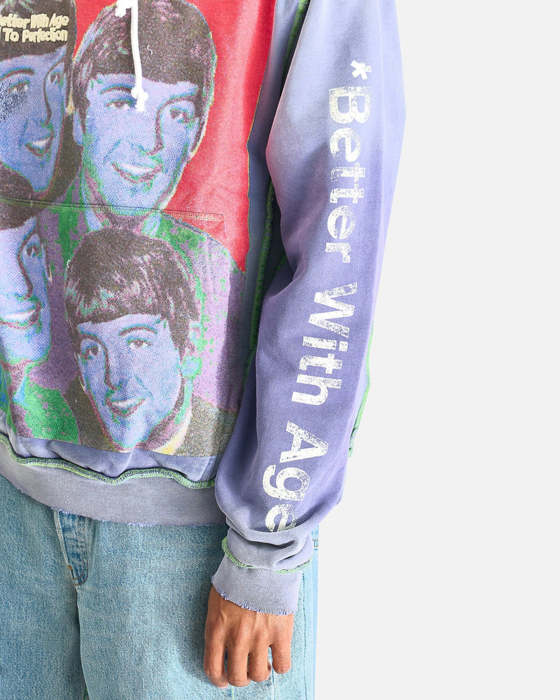 Better With Age Men's Sweatshirts Help! Hoodie in Periwinkle