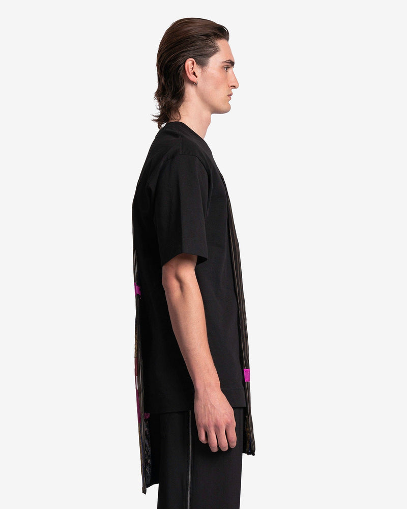 Dries Van Noten Men's T-Shirts Heltz Patch Shirt in Black