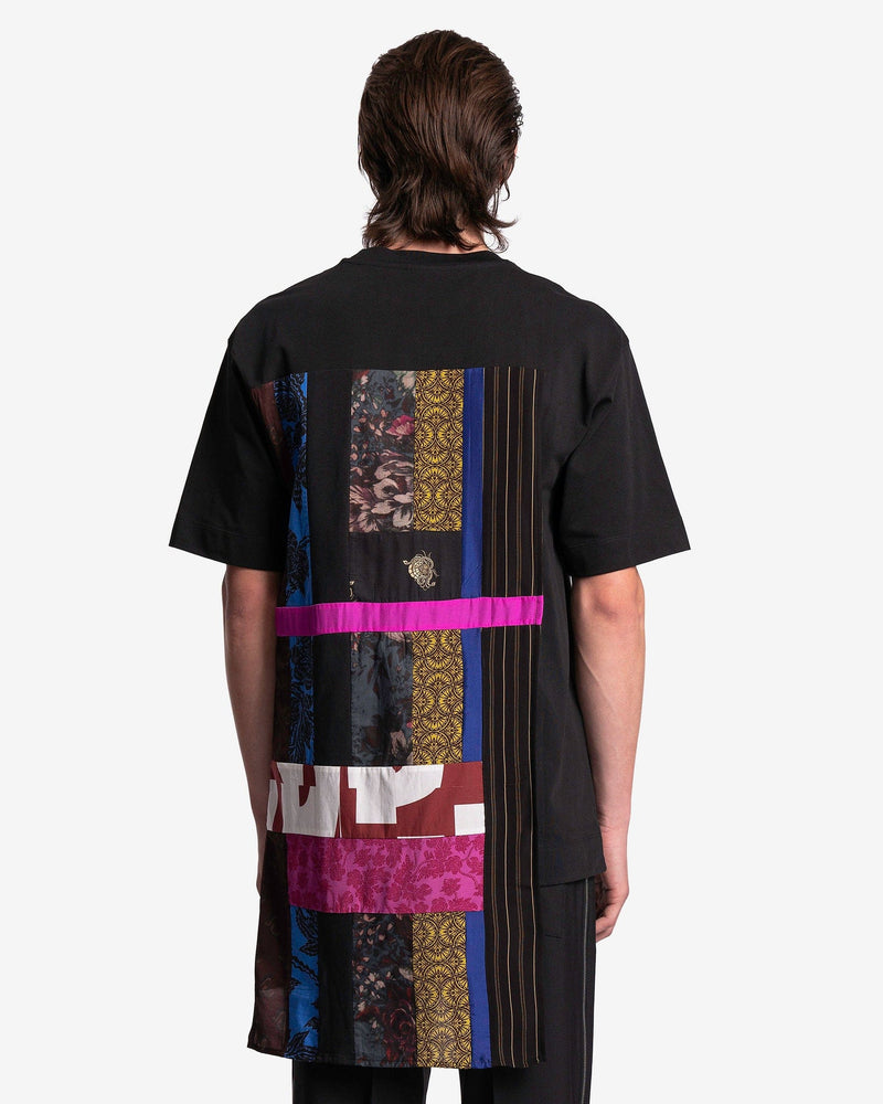 Dries Van Noten Men's T-Shirts Heltz Patch Shirt in Black