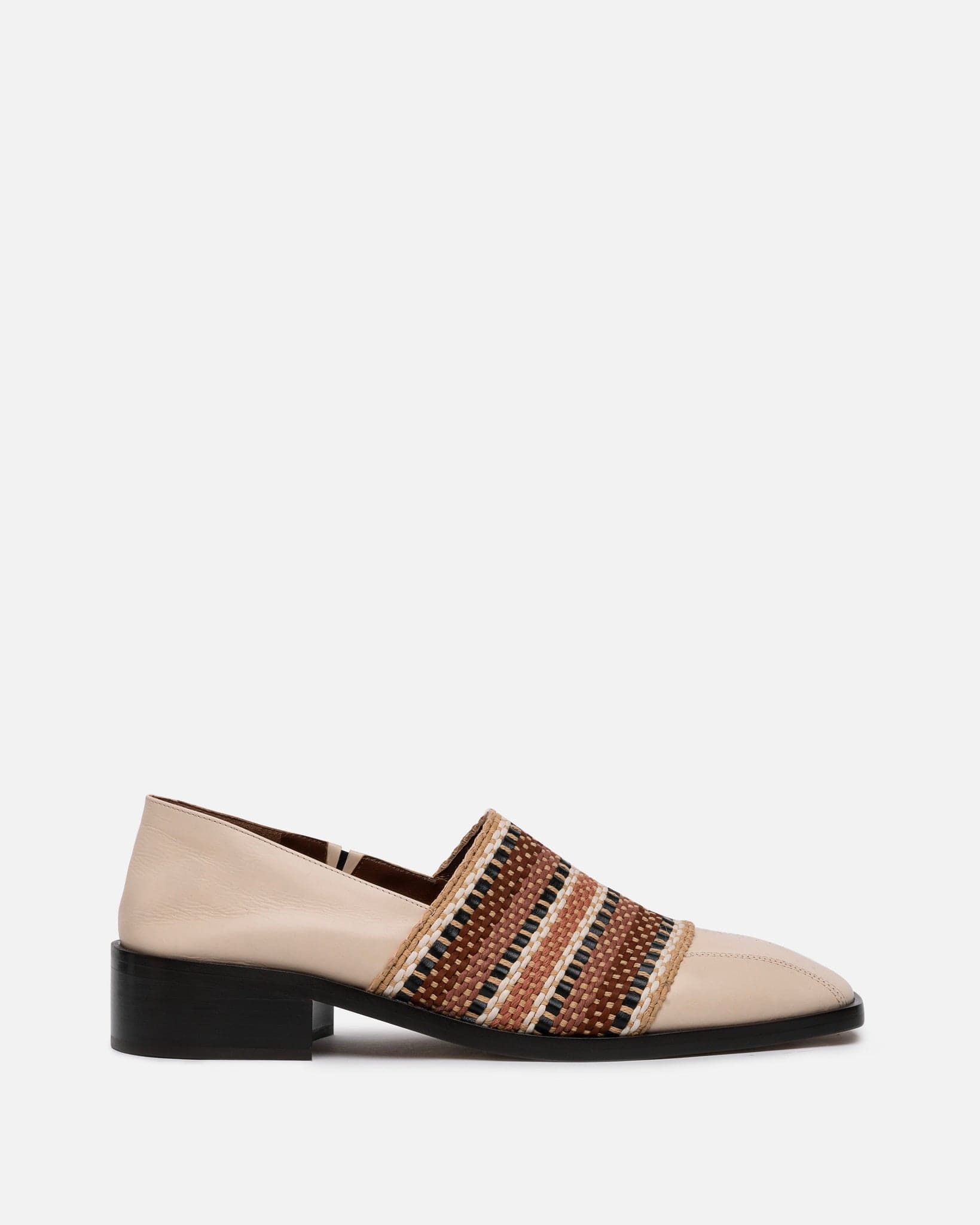 Wales Bonner Women's Shoes Heritage Loafer in Ivory/Brown