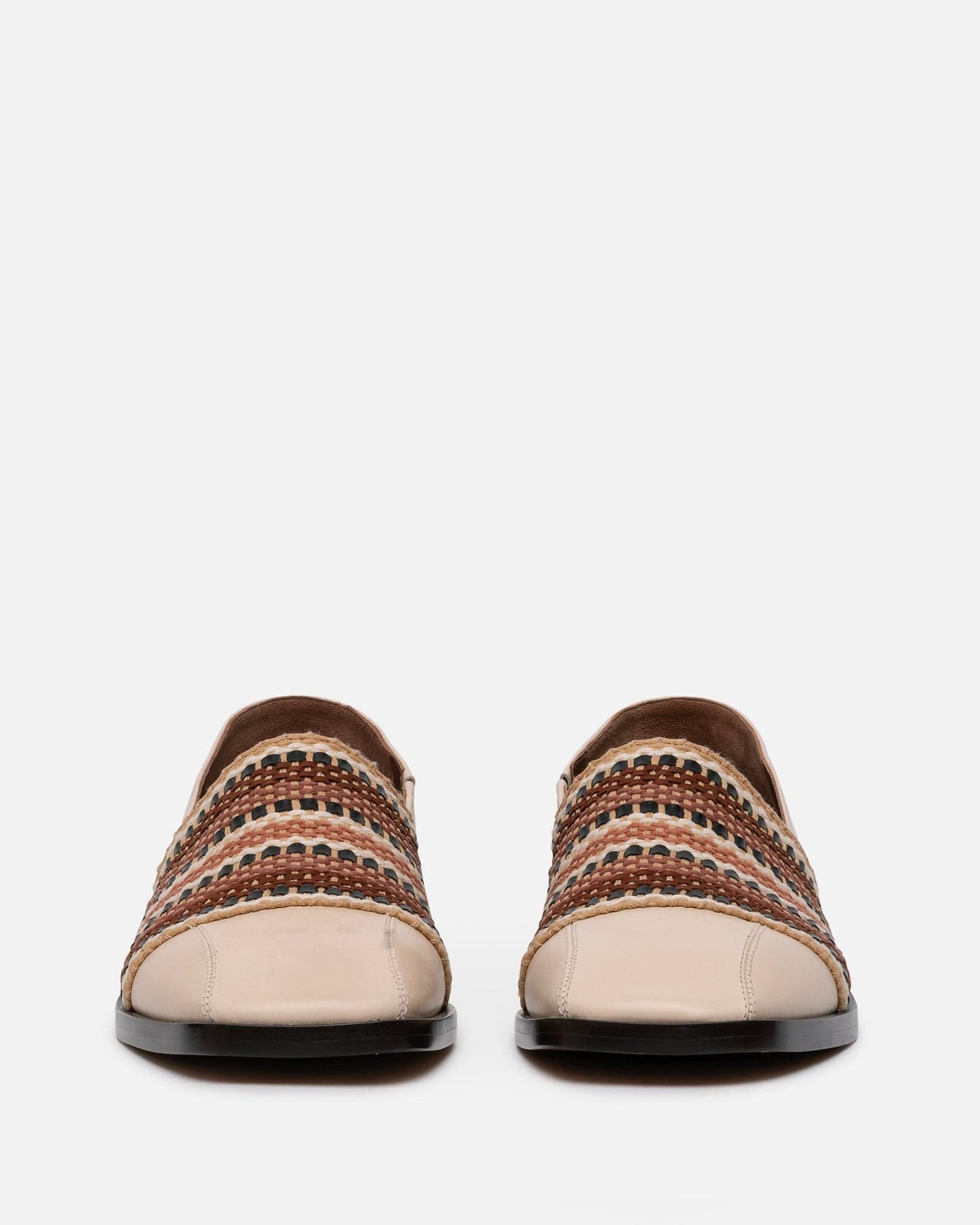 Wales Bonner Women's Shoes Heritage Loafer in Ivory/Brown