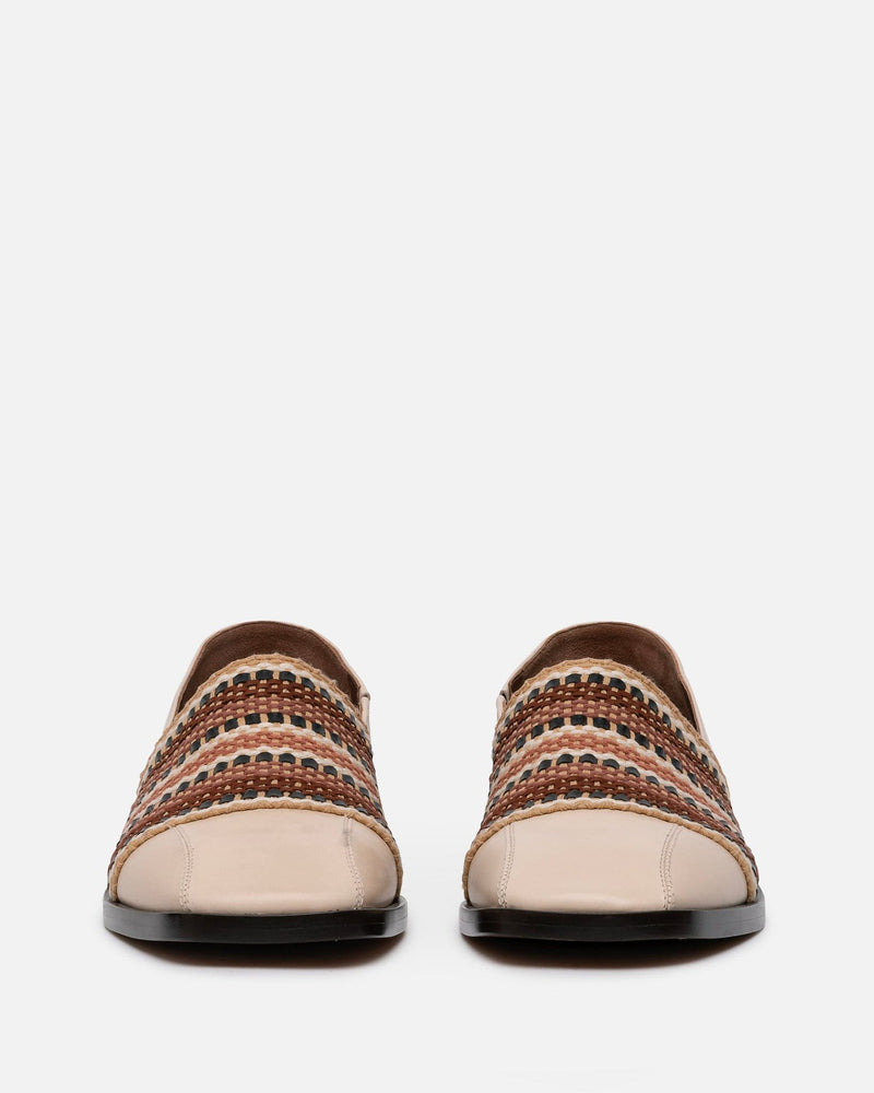 Wales Bonner Women's Shoes Heritage Loafer in Ivory/Brown