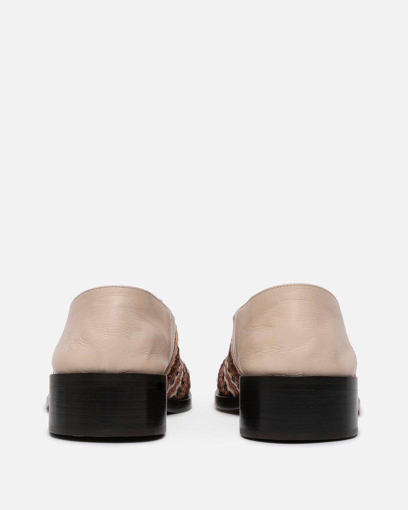 Wales Bonner Women's Shoes Heritage Loafer in Ivory/Brown