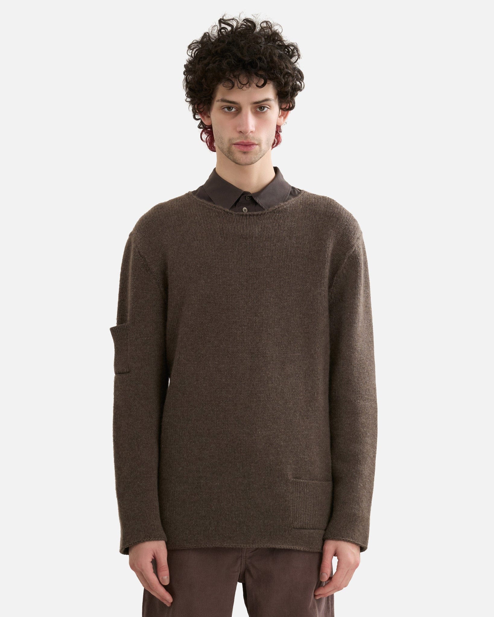 The Row Men's Shirts Hesse Top in Dark Sand