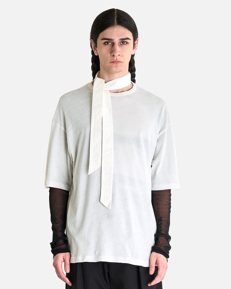 Ann Demeulemeester Men's T-shirts High Comfort T-Shirt in Ivory