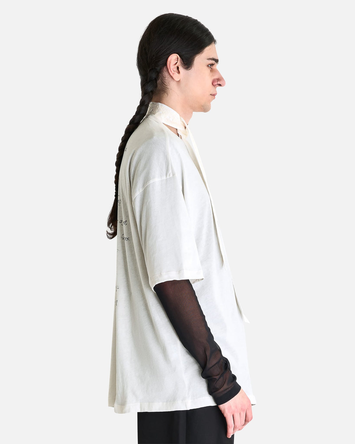 Ann Demeulemeester Men's T-shirts High Comfort T-Shirt in Ivory