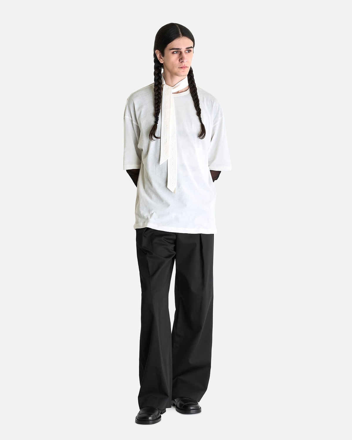 Ann Demeulemeester Men's T-shirts High Comfort T-Shirt in Ivory