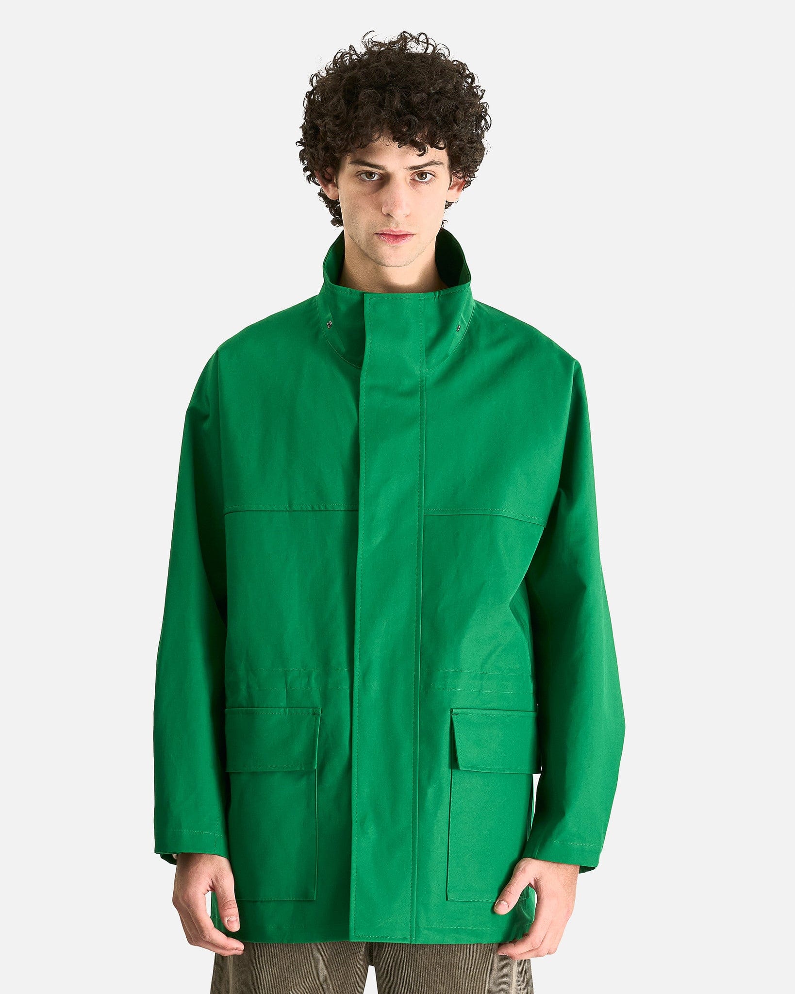 wear out sweat カーキ High-Density Bonded Cotton Gabardine Blouson in Green – SVRN