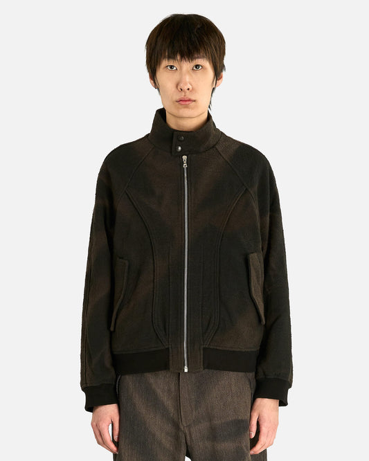 JiyongKim Men's Tops High Neck Blouson in Black