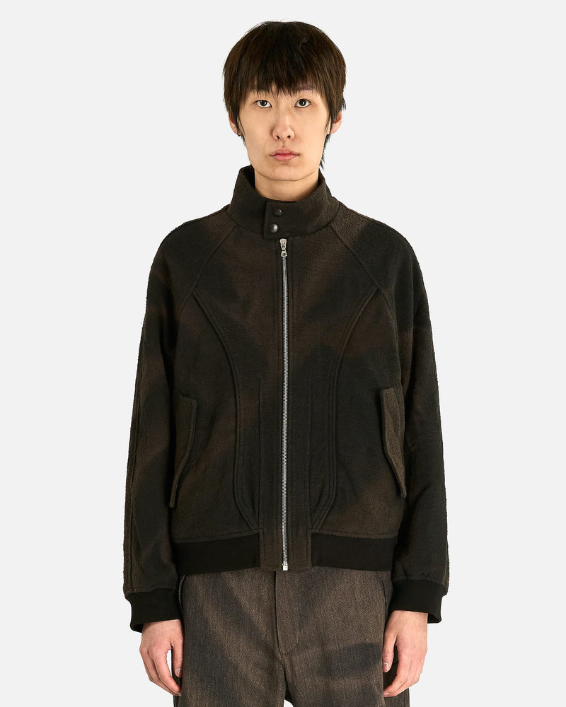 JiyongKim Men's Tops High Neck Blouson in Black