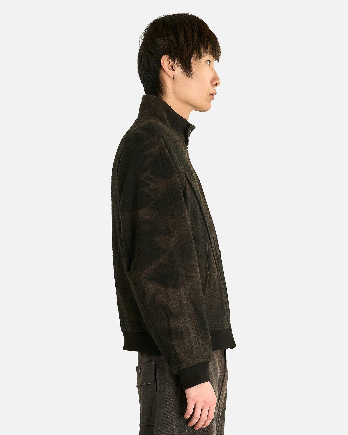 JiyongKim Men's Tops High Neck Blouson in Black