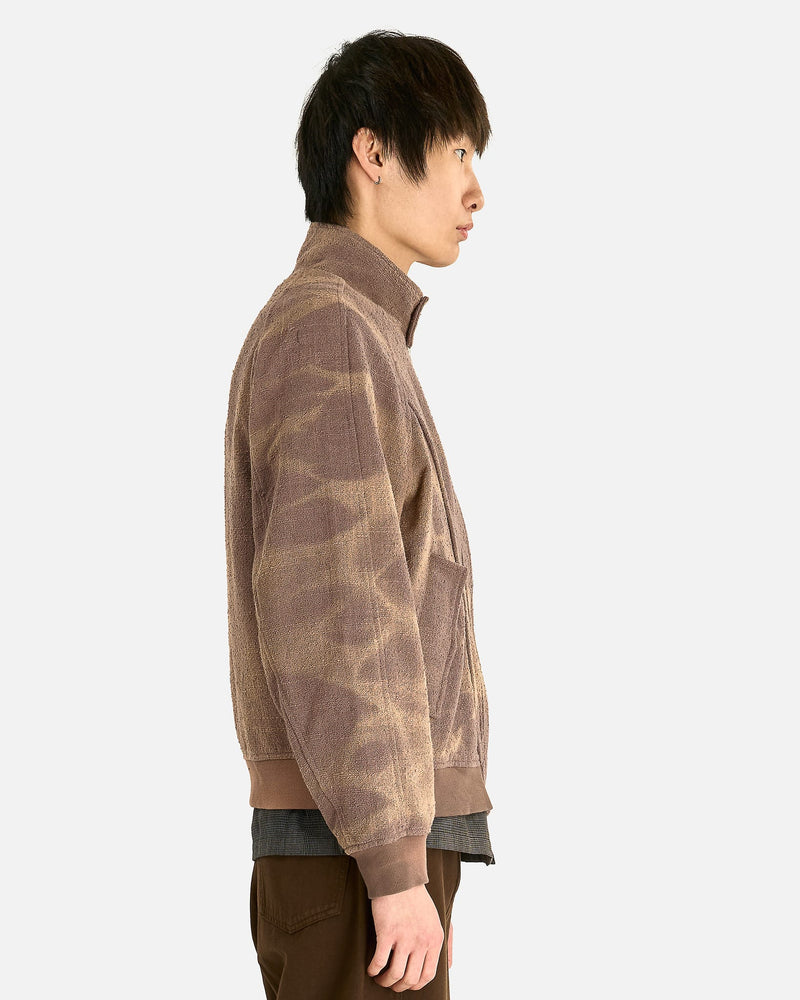 JiyongKim Men's Tops High Neck Blouson in Brown