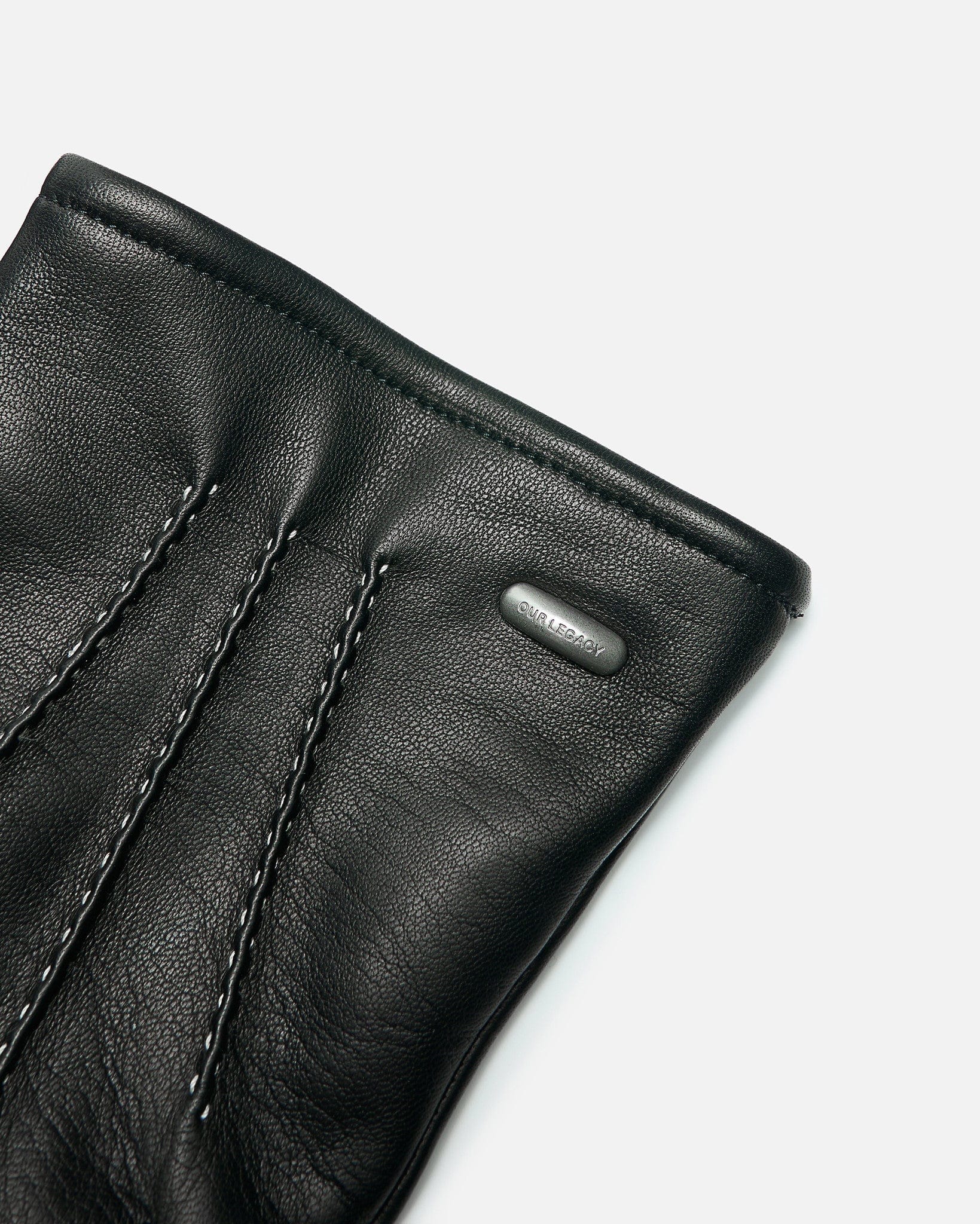 Our Legacy Men's Gloves His Gloves in Black Leather