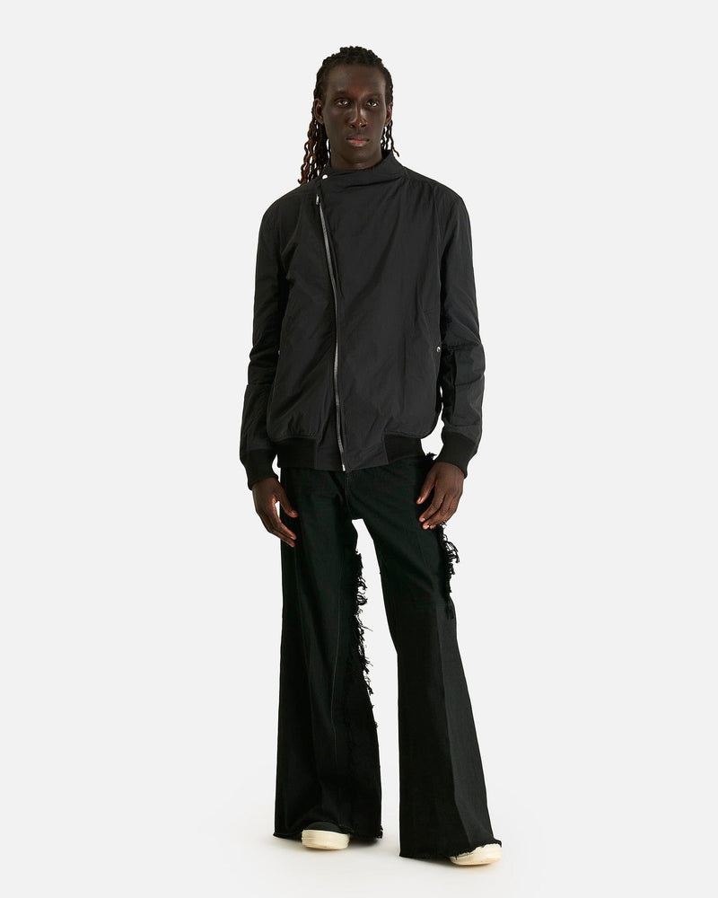Rick Owens Men's Jackets Hollywood Flight in Black