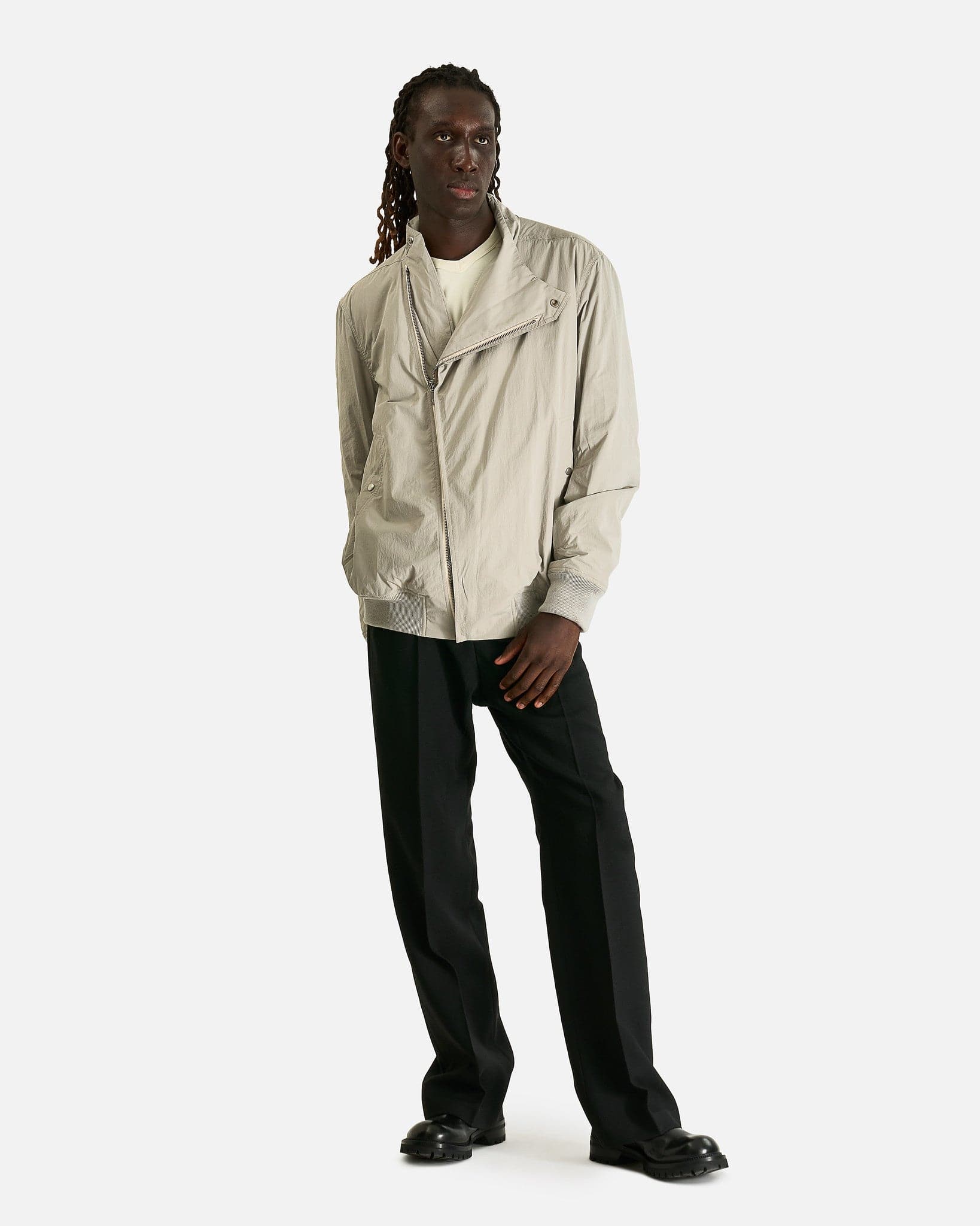 Rick Owens Men's Jackets Hollywood Flight in Pearl