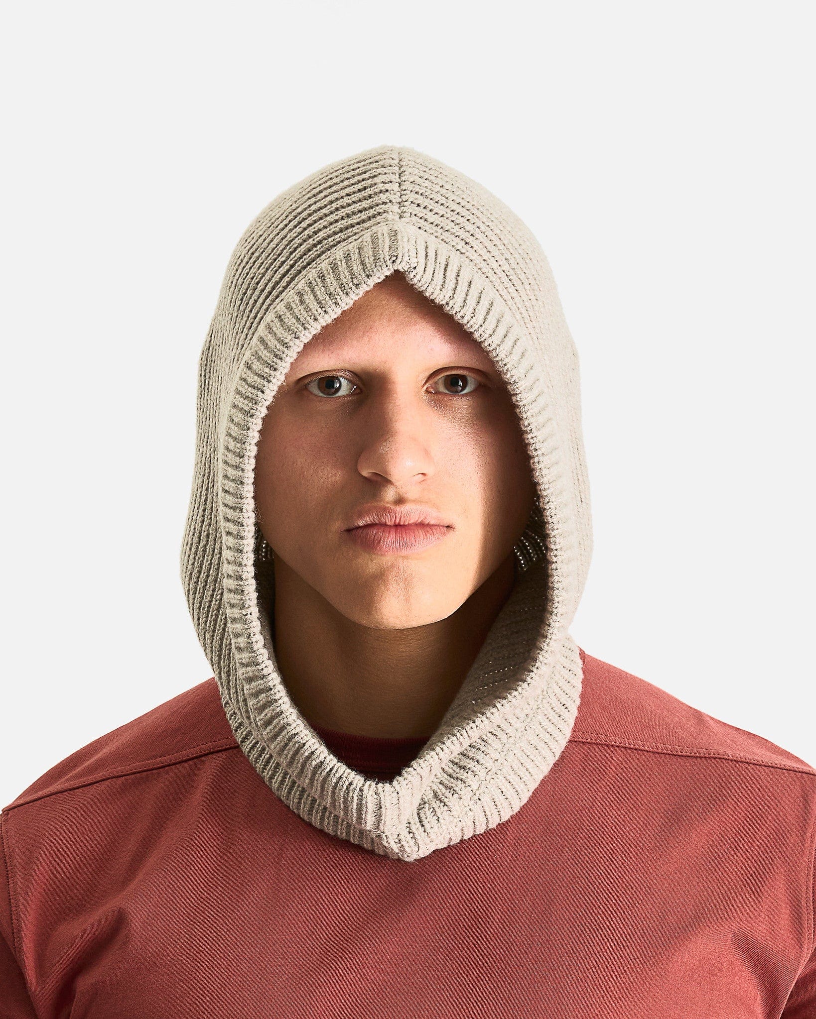 Rick Owens Men's Hats OS Hood in Pearl