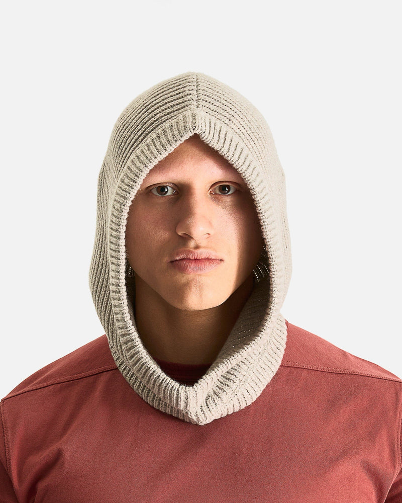 Rick Owens Men's Hats OS Hood in Pearl