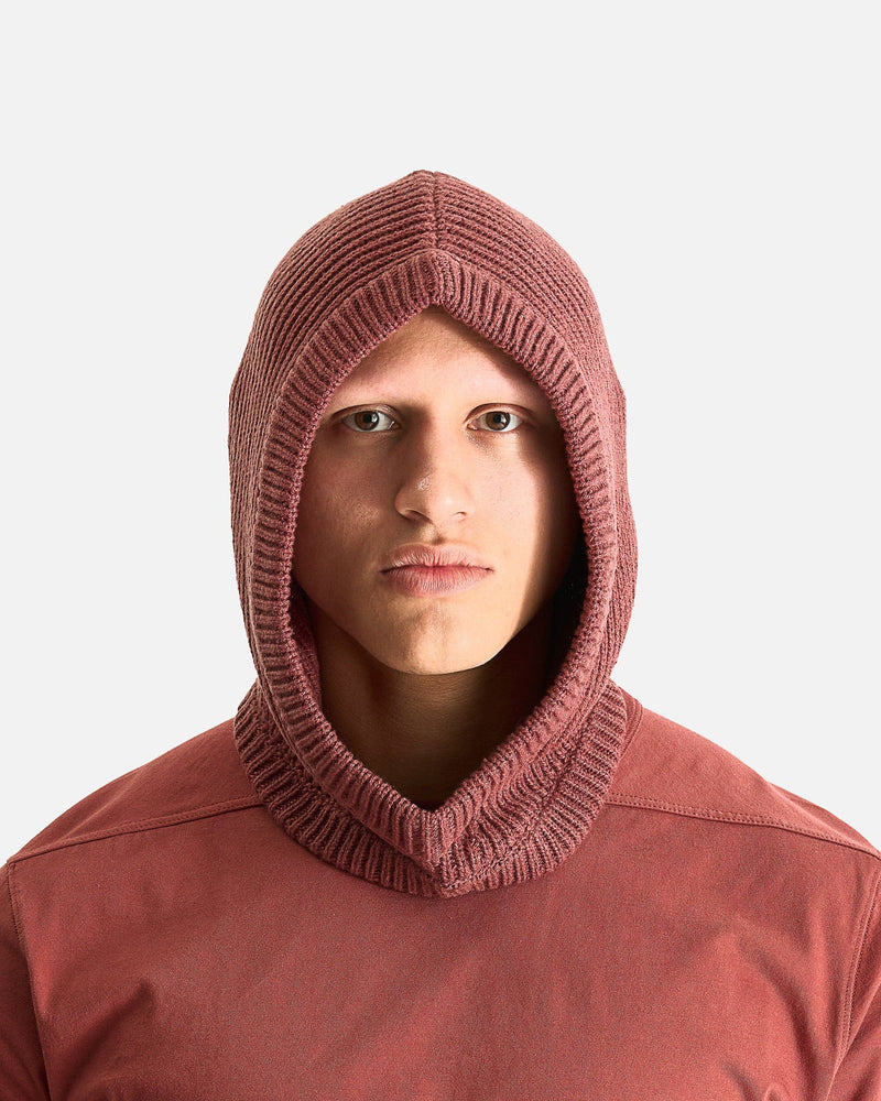 Rick Owens Men's Hats OS Hood in Rosewood