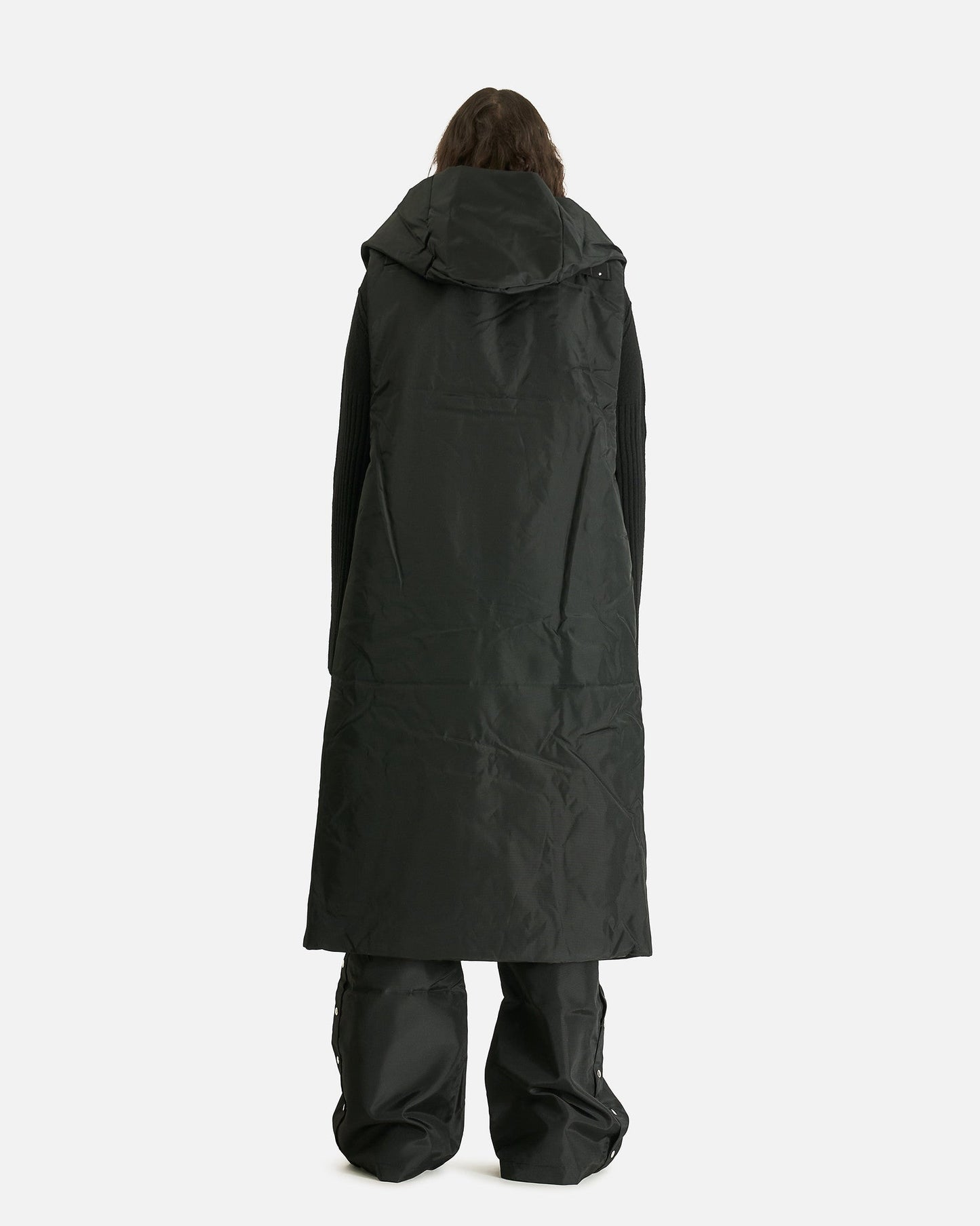 Rick Owens DRKSHDW Men's Coat Hooded Liner in Black