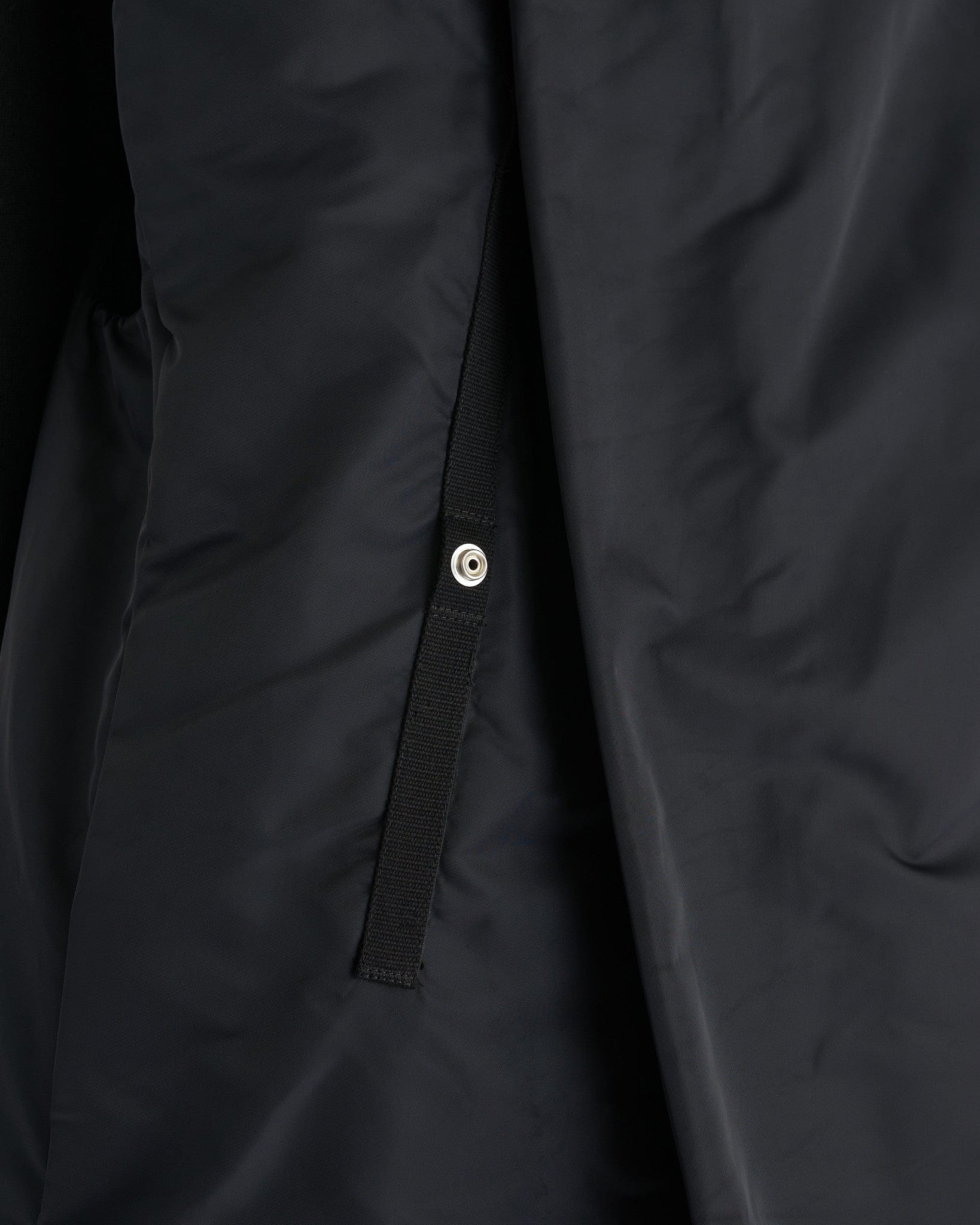 Rick Owens Men's Jackets Hooded Liner Jacket in Black