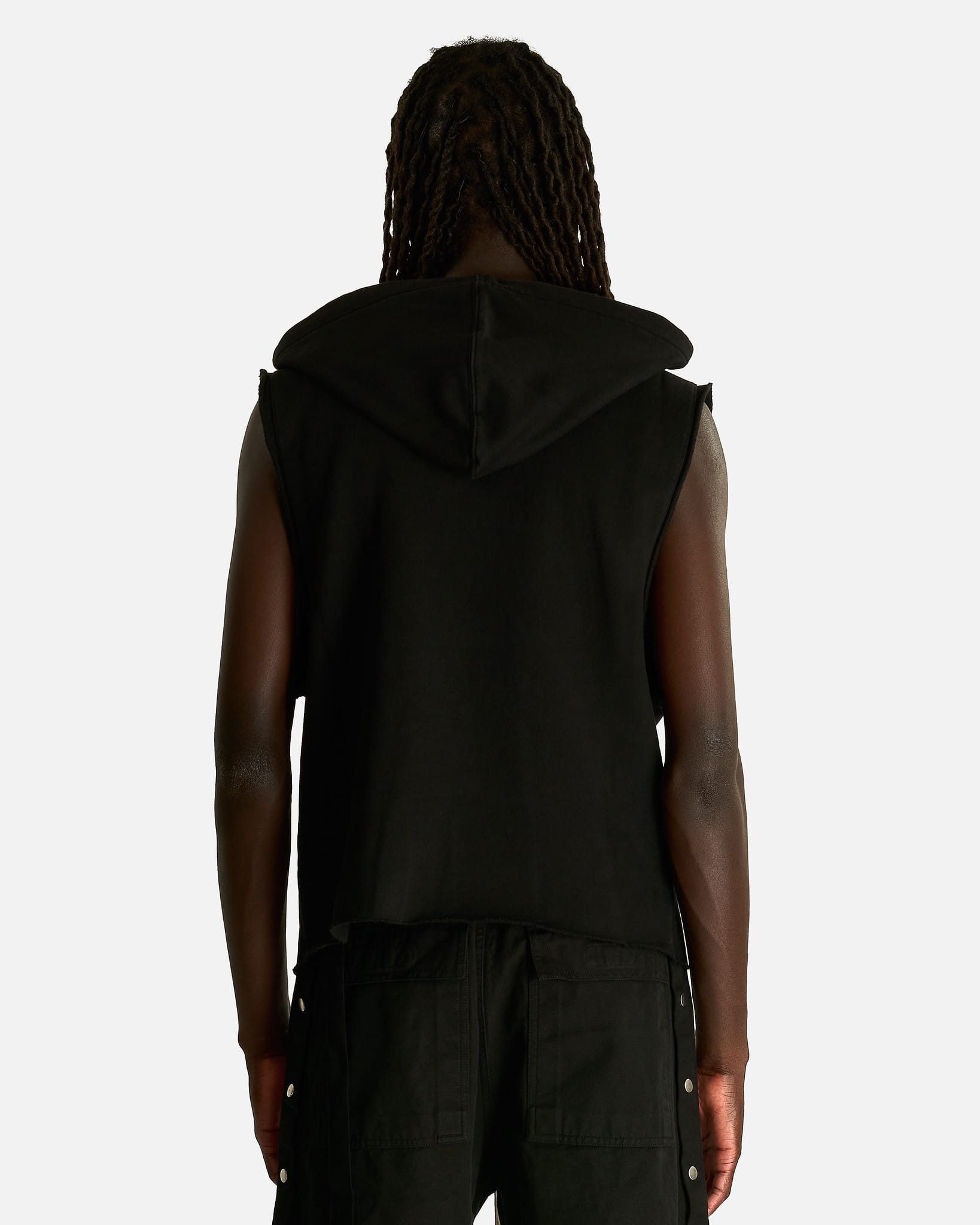 Rick Owens DRKSHDW Men's Sweatshirts Hooded Tunic in Black