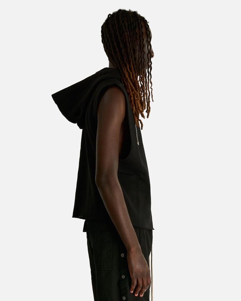 Rick Owens DRKSHDW Men's Sweatshirts Hooded Tunic in Black