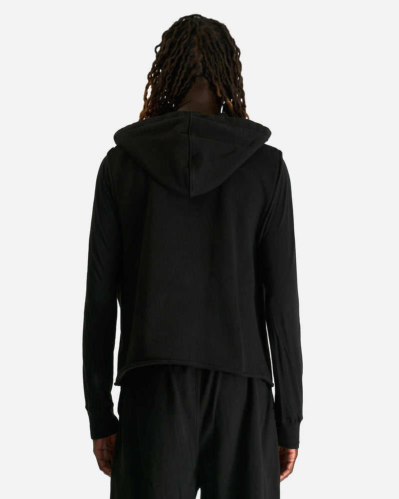 Rick Owens Men's Sweatshirts Hooded Tunic in Black