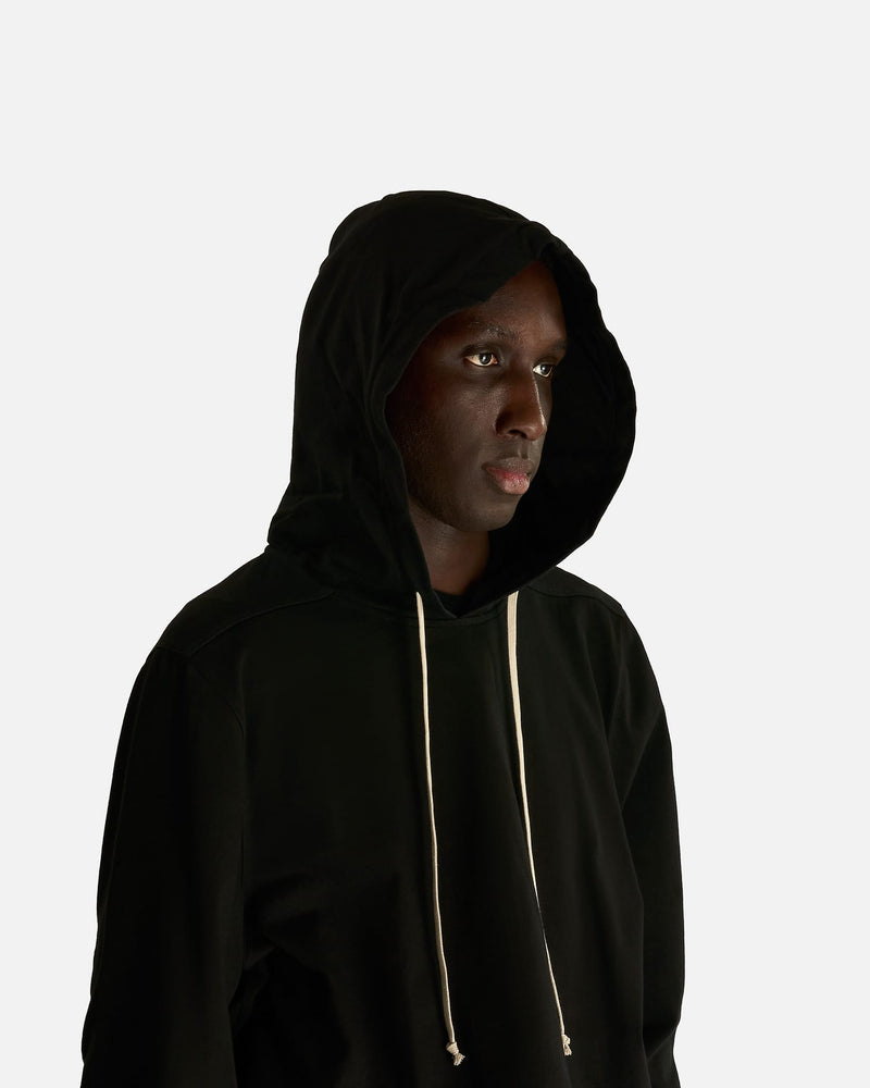 Rick Owens Men's Sweatshirts Hoodie in Black/Milk