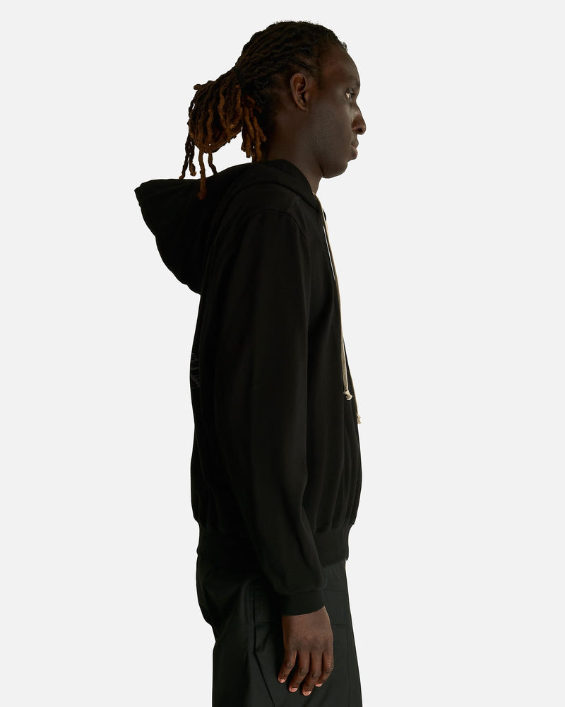 Rick Owens Men's Sweatshirts Hoodie in Black/Milk