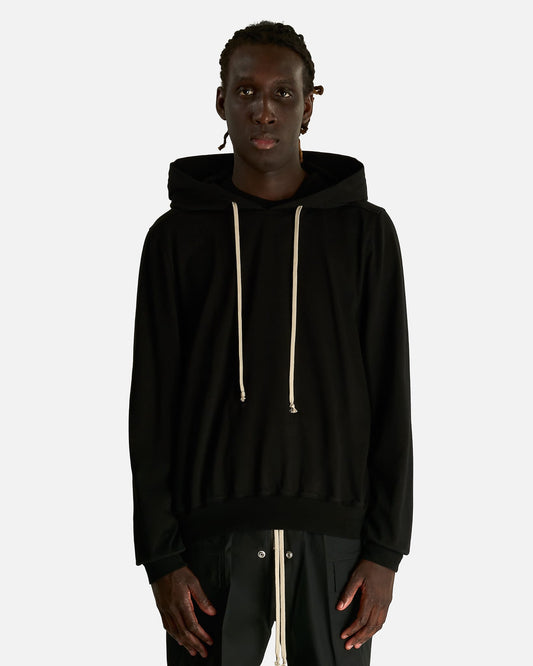 Rick Owens Men's Sweatshirts Hoodie in Black/Milk