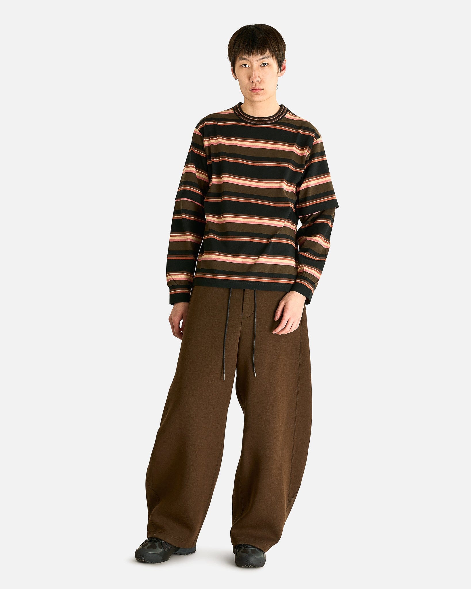 Sacai 26ss Chalk Stripe Pants size2 ブラウン Chalk Stripe Pants | sacai Official Store サカイ オフィシャル