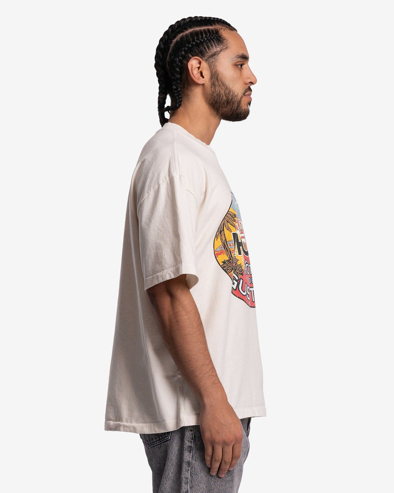 Rhude Men's T-Shirts Hotel De Gustavia T-Shirt in Vintage White
