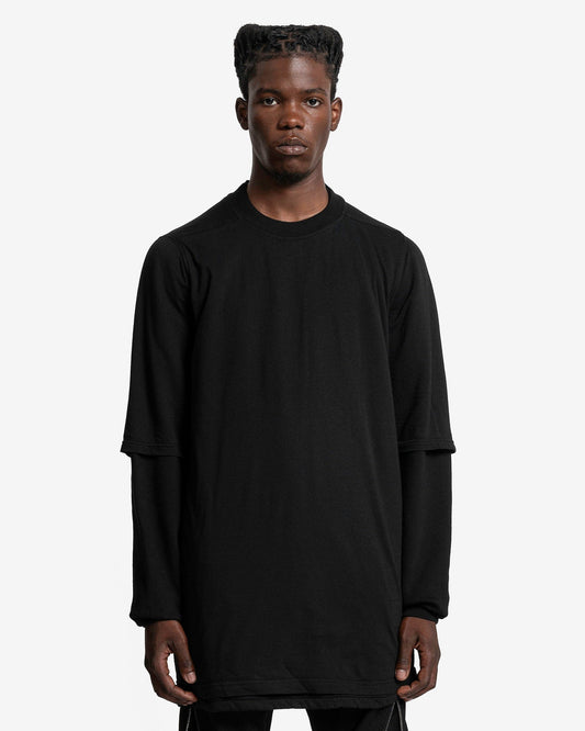 Rick Owens DRKSHDW Men's Sweatshirts Hustler T-Shirt in Black