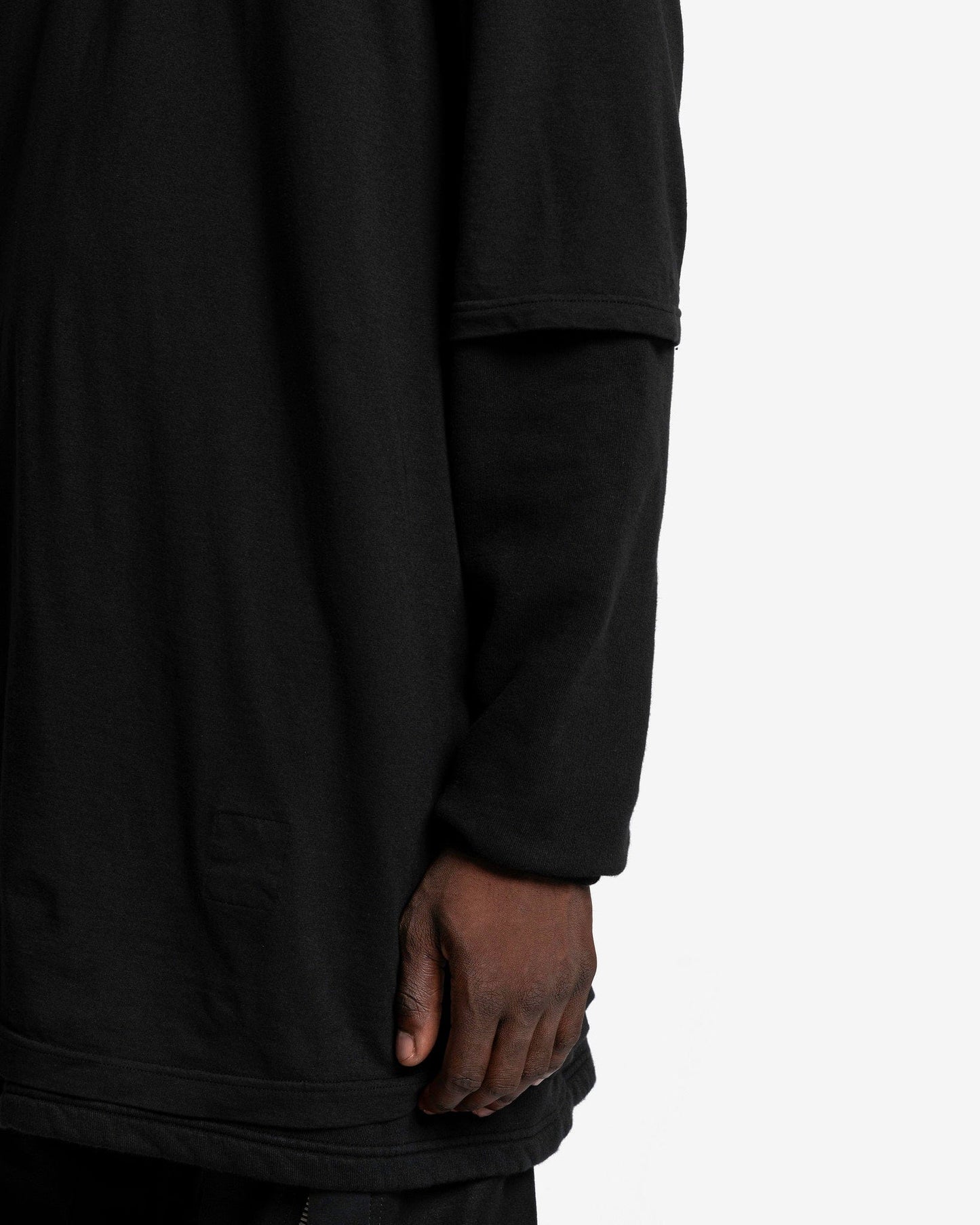 Rick Owens DRKSHDW Men's Sweatshirts Hustler T-Shirt in Black