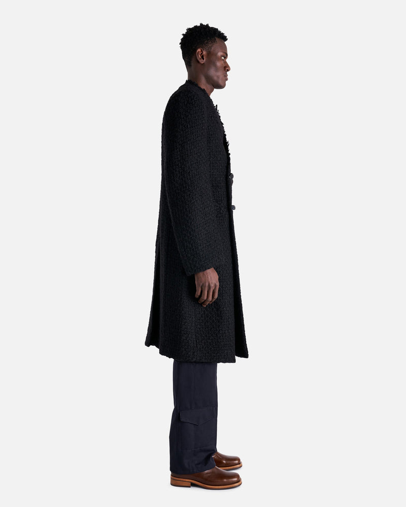 NAMACHEKO Men's Coat Hwicce Double Breasted Coat in Black