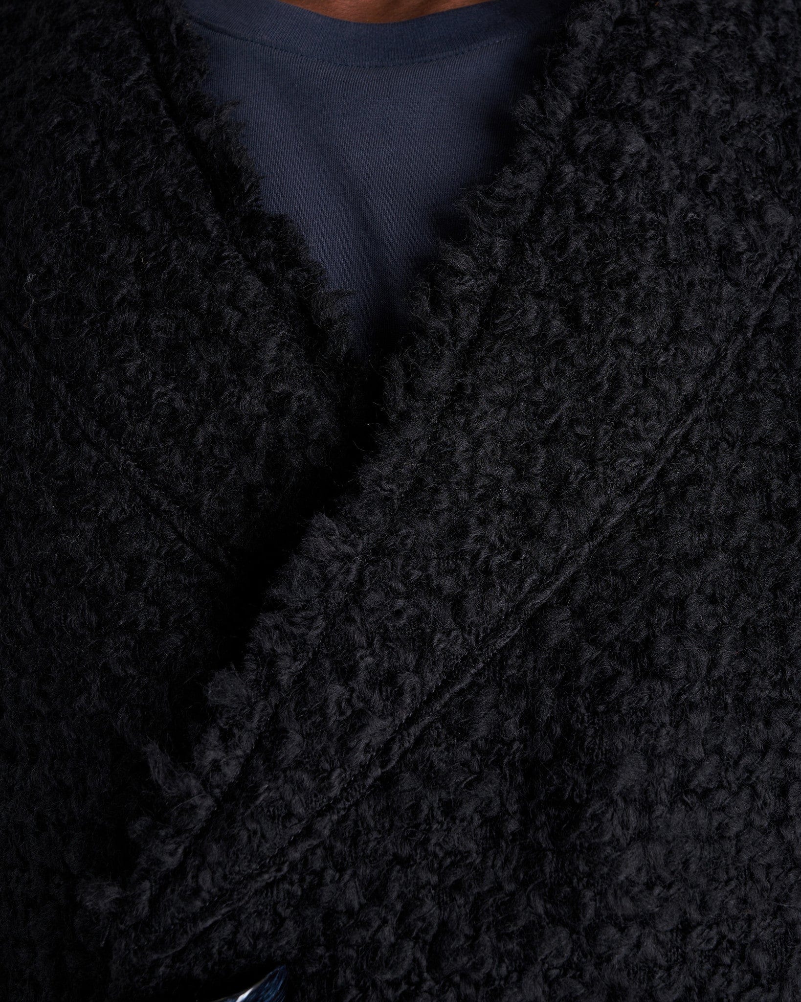 NAMACHEKO Men's Coat Hwicce Double Breasted Coat in Black