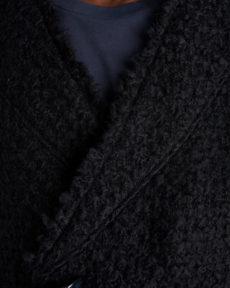 NAMACHEKO Men's Coat Hwicce Double Breasted Coat in Black