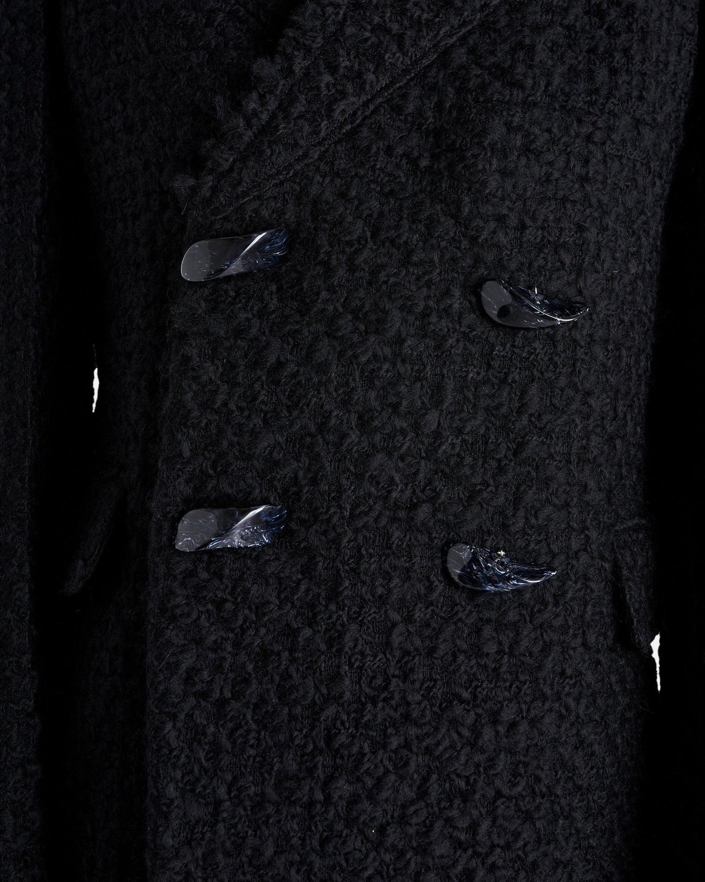 NAMACHEKO Men's Coat Hwicce Double Breasted Coat in Black