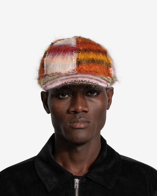 Marni Men's Hats Iconic Brushed Stripes Hat in Multi