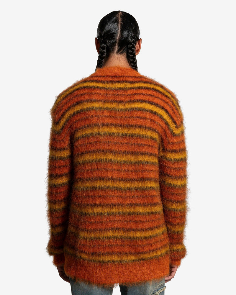 Marni Men Sweaters Iconic Cardigan in Lobster
