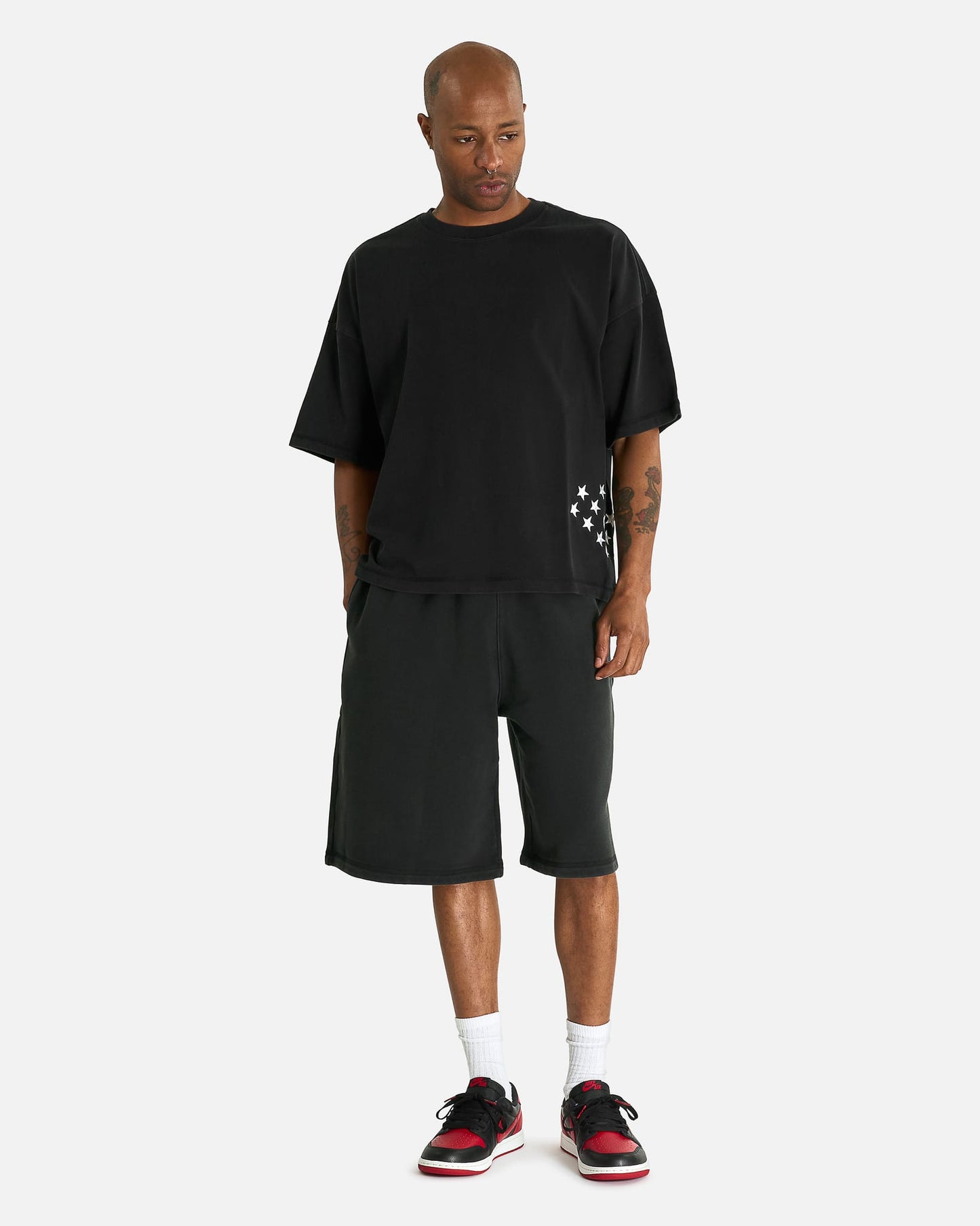 Nike Men's Shorts IH Oversized Fleece Shorts in Black
