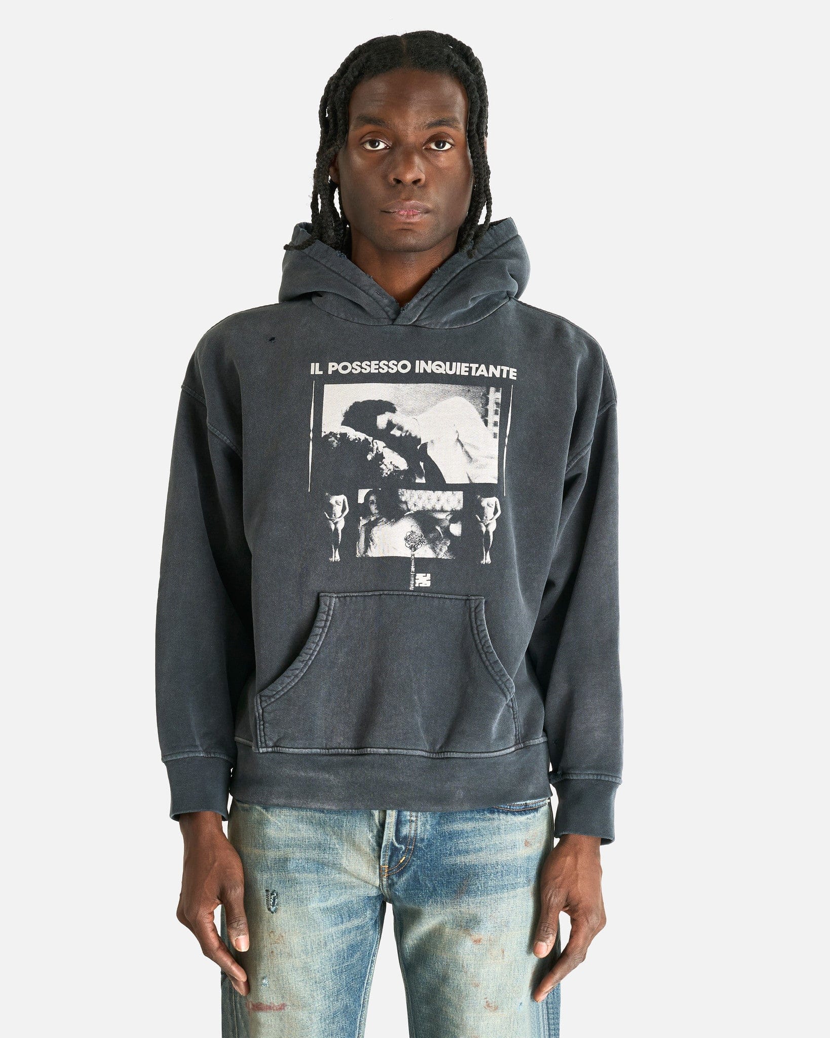 Il Possesso Hoodie in Light Antique Black – SVRN