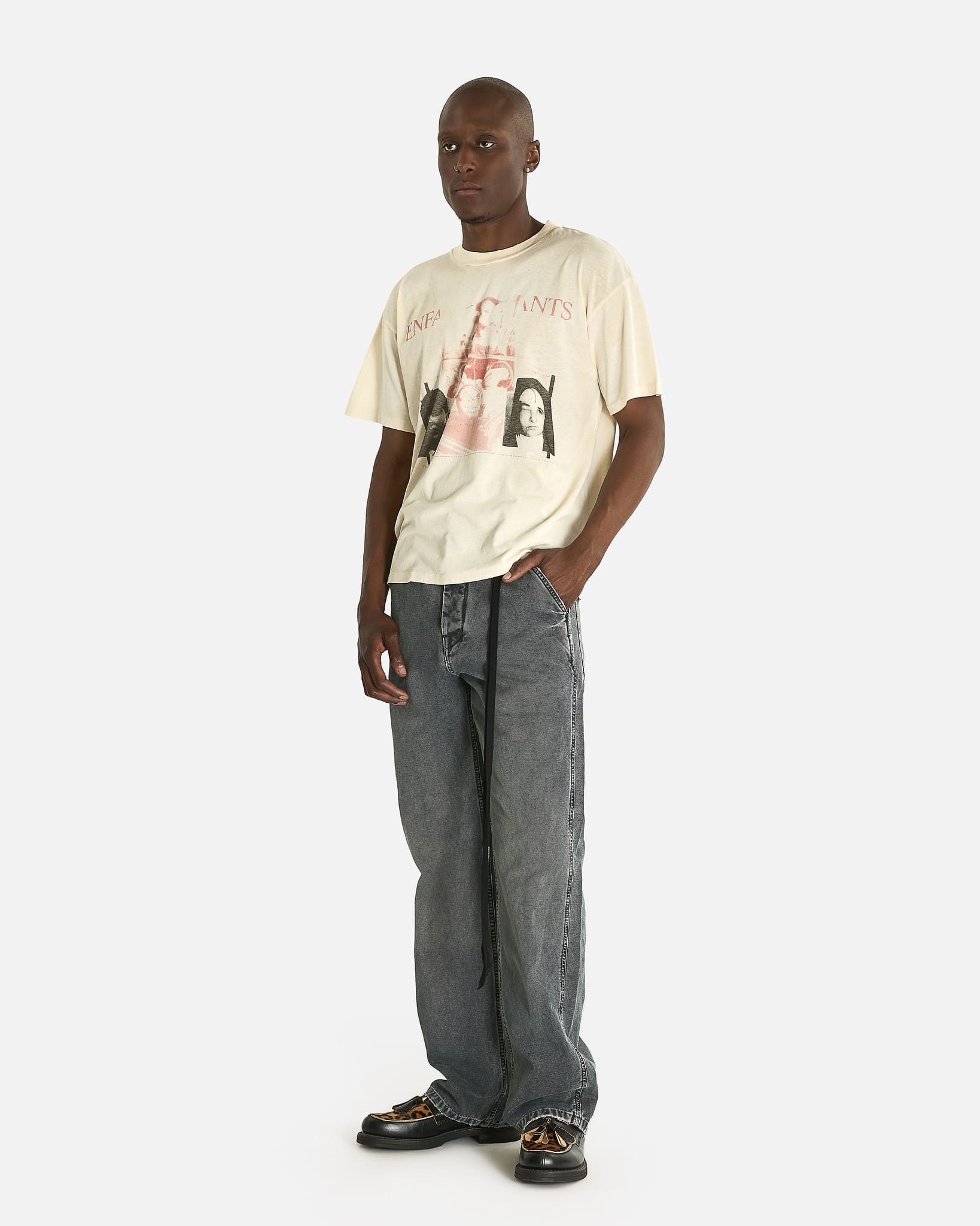 Enfants Riches Deprimes Men's T-shirts Ill Fated T-Shirt in Dirty White