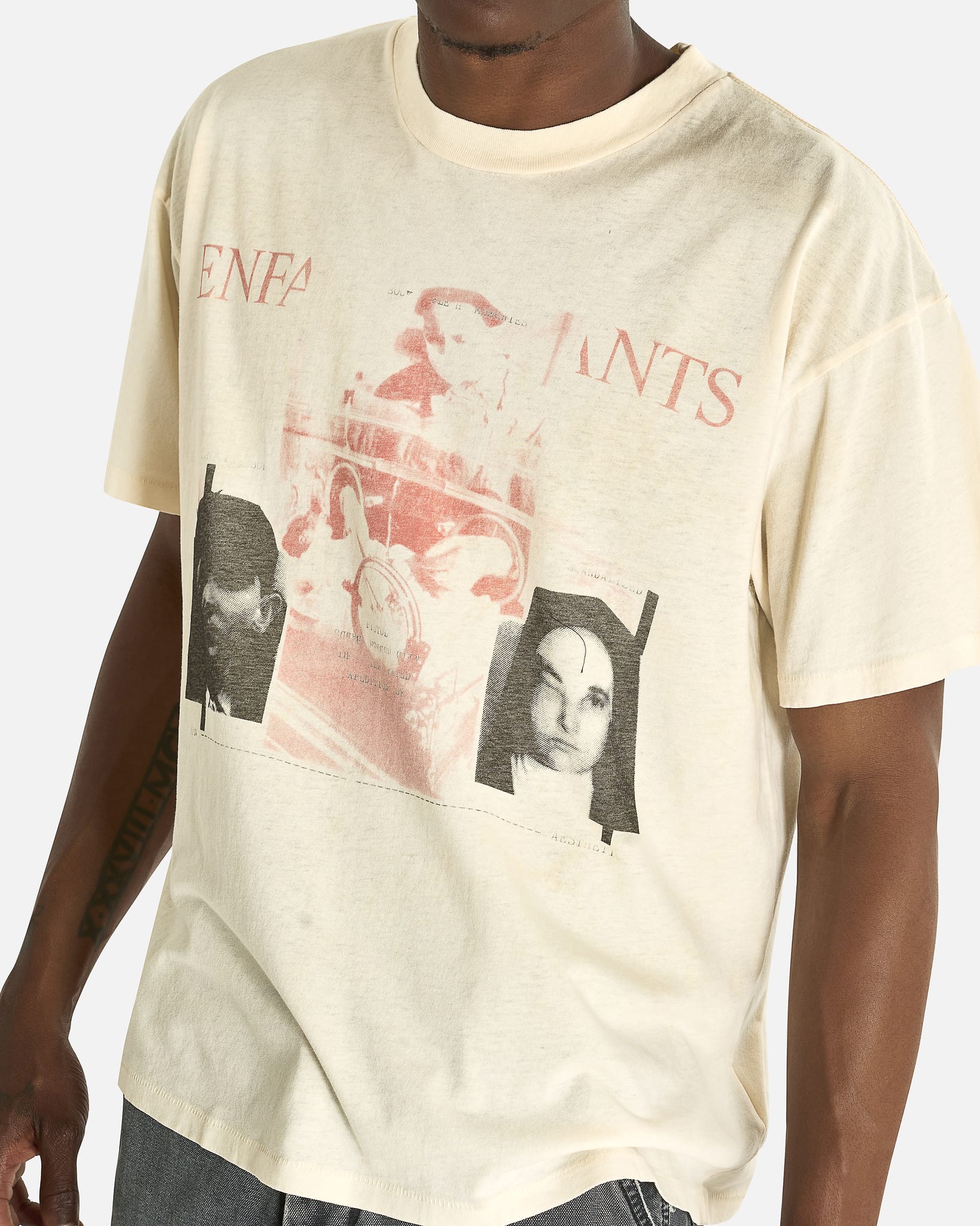 Enfants Riches Deprimes Men's T-shirts Ill Fated T-Shirt in Dirty White