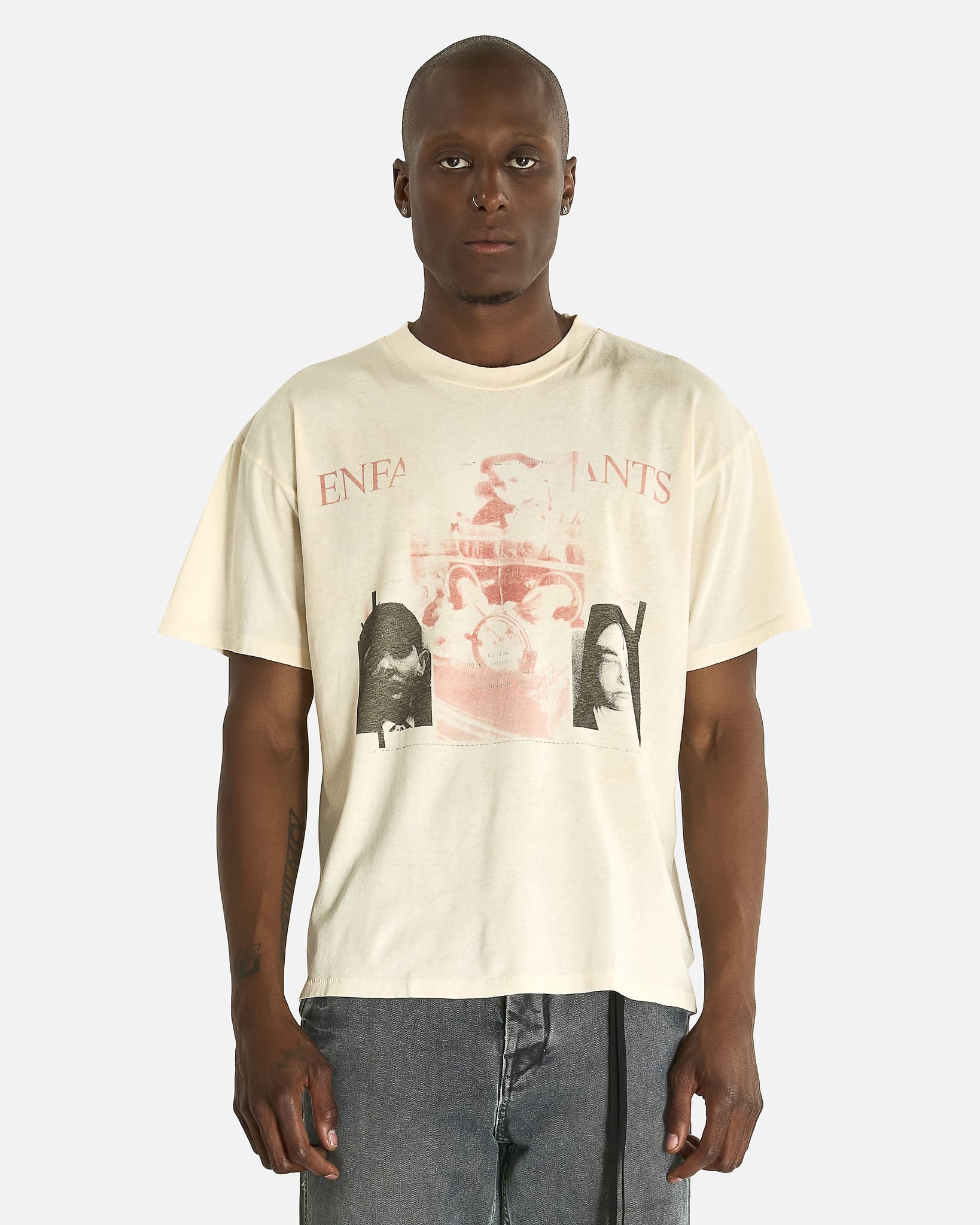 Enfants Riches Deprimes Men's T-shirts Ill Fated T-Shirt in Dirty White