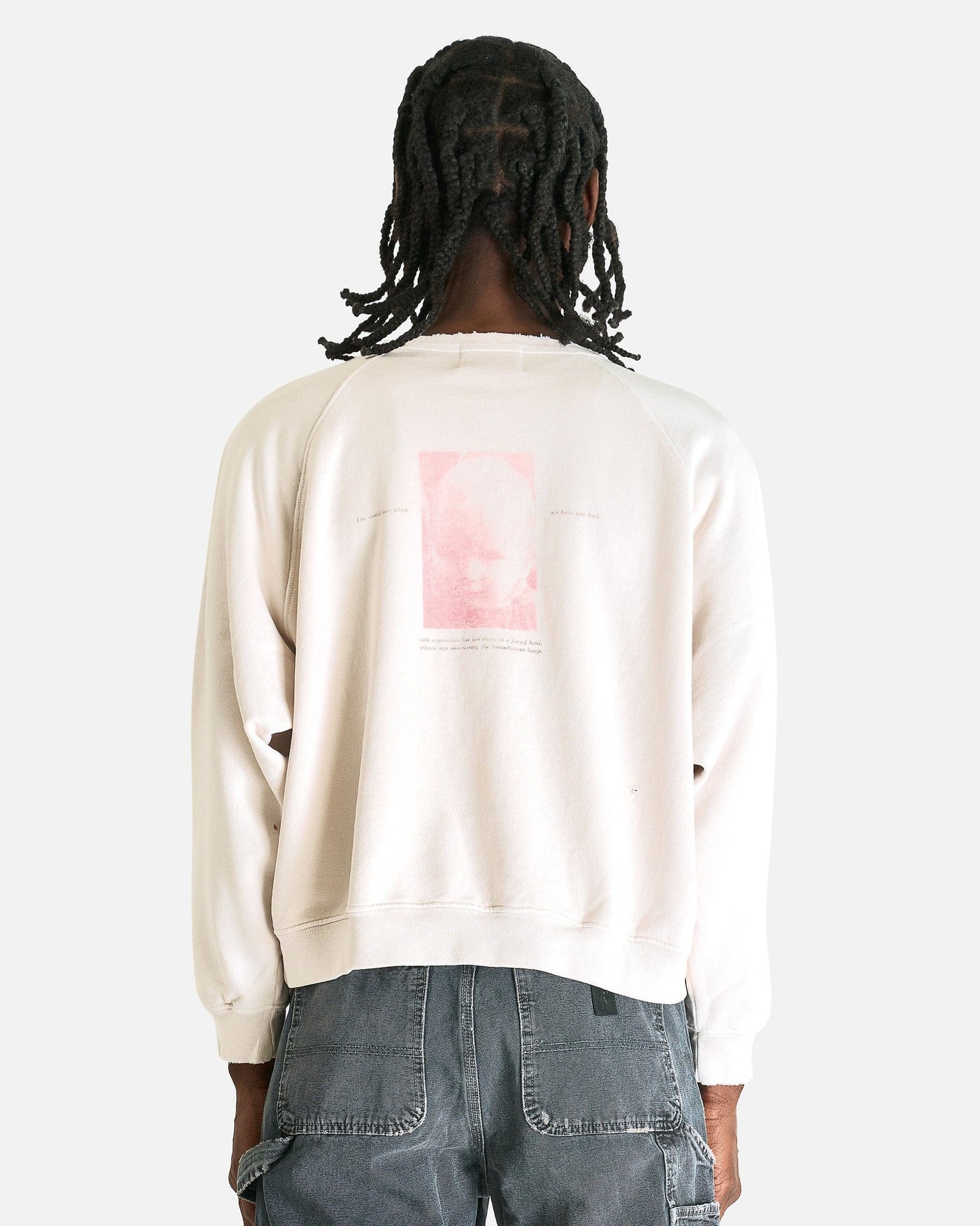 Enfants Riches Deprimes Men's Sweatshirts Incandescent Raglan Sweatshirt in Dirty White