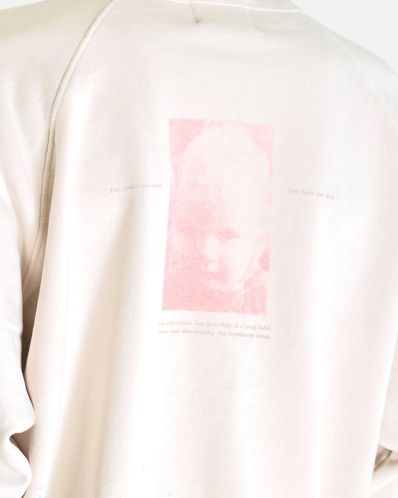 Enfants Riches Deprimes Men's Sweatshirts Incandescent Raglan Sweatshirt in Dirty White