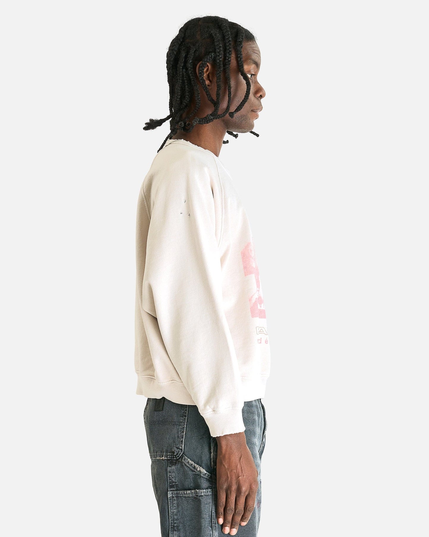 Enfants Riches Deprimes Men's Sweatshirts Incandescent Raglan Sweatshirt in Dirty White